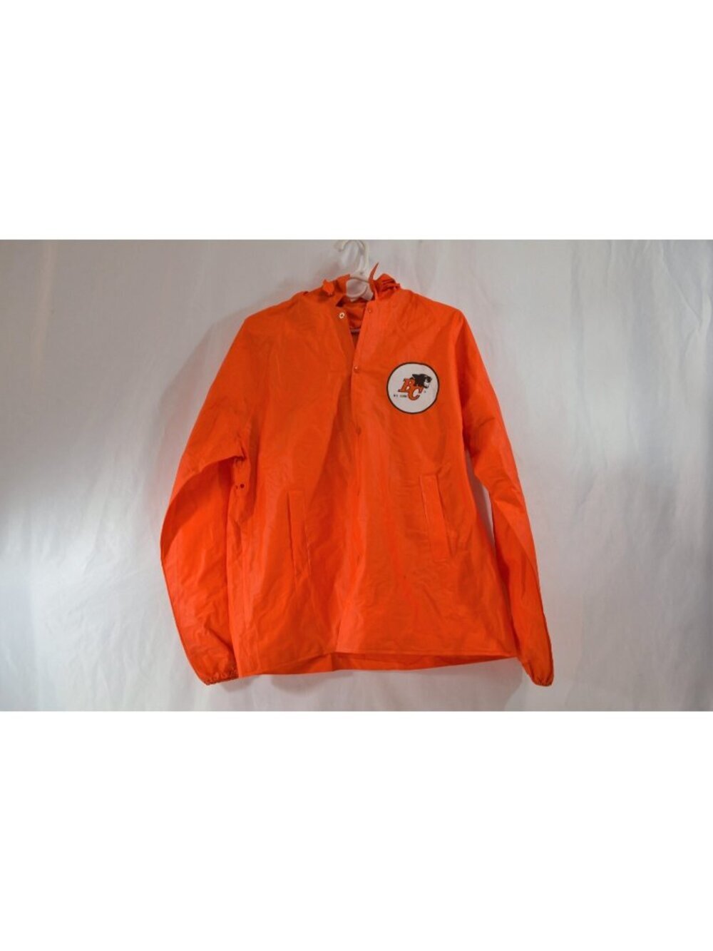 BC Lions Windbreaker Jacket Irwin Toys Adult Small 1980s Orange CFL Football